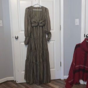 Maxi Sisfairy Dress Size Medium Shimmery Chiffon. New!
